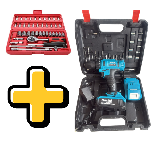 COMBO TALADRO MK MAS JUEGO HERRAMIENTA